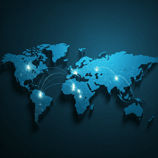 Global network map